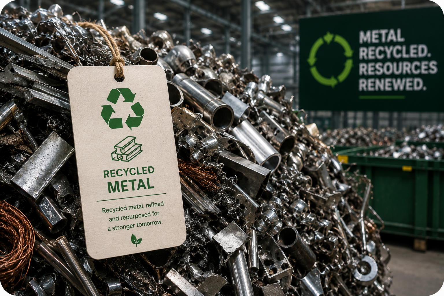 Metal recycling material