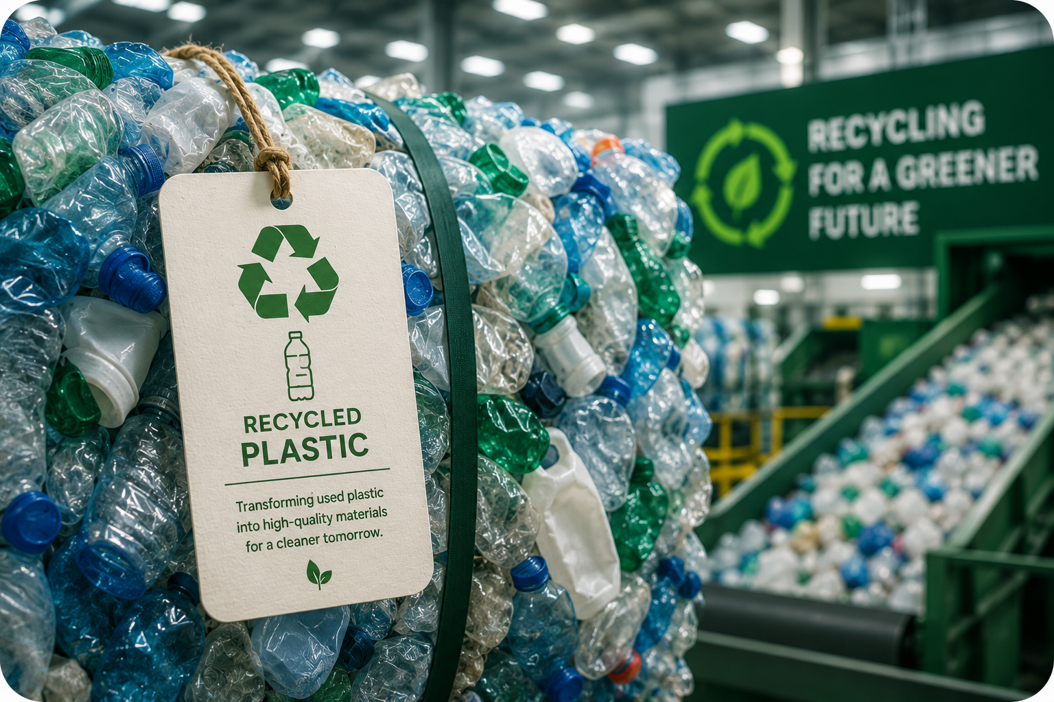 Plastic recycling material